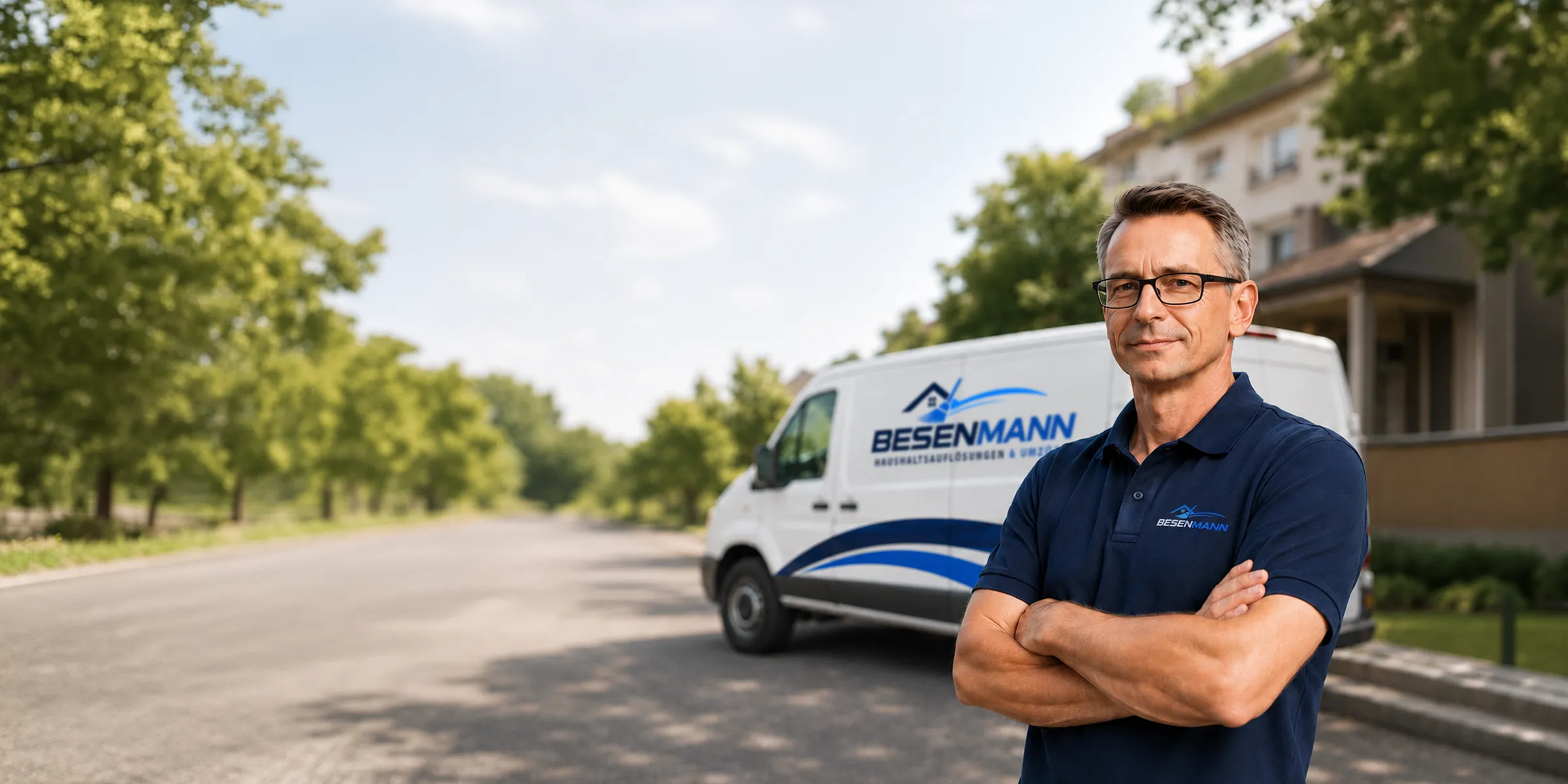BESENMANN-Team bei einer Haushaltsauflösung in Nordrhein-Westfalen, ruhige und respektvolle Arbeit mit Festpreis-Garantie